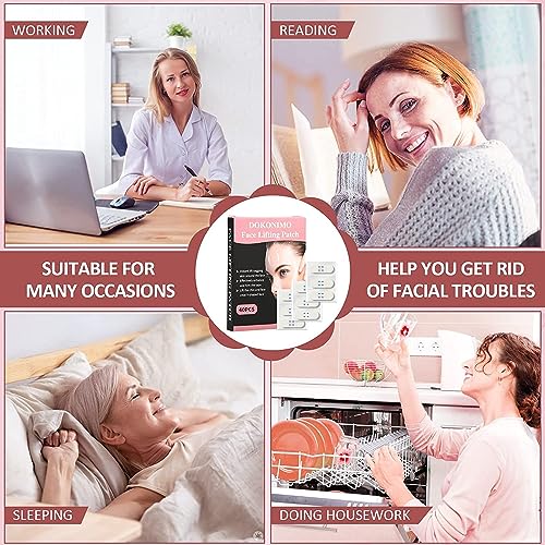 Instant Face Lift Tape Invisible,Face LiftingTape for Wrinkles,Face Sticker, Face Tape Lifting Invisible for Waterproof Makeup Tool Instant Face Eye Neck Tape Double Chin Lift Tape 40PCS - Image 6