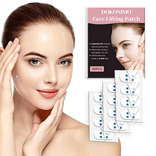 Instant Face Lift Tape Invisible,Face LiftingTape for Wrinkles,Face Sticker, Face Tape Lifting Invisible for Waterproof Makeup Tool Instant Face Eye Neck Tape Double Chin Lift Tape 40PCS