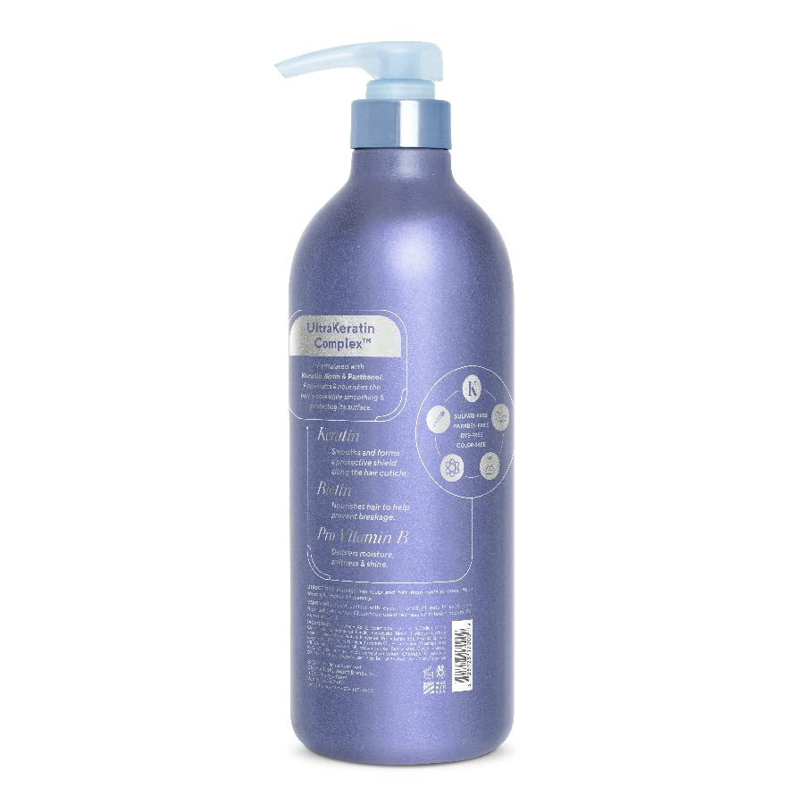 Intense Repair Shampoo for Dry Damaged Hair, Rosehip and UltraKeratin, 32 oz - Image 2