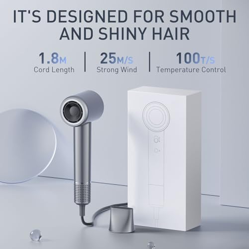 Ionic Hair Dryer 1500W 110,000 RPM 3 Heat 2 Speed Low Noise - Image 7