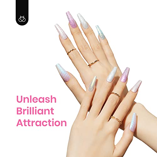 Iridescent Pink Nail Polish - Image 4