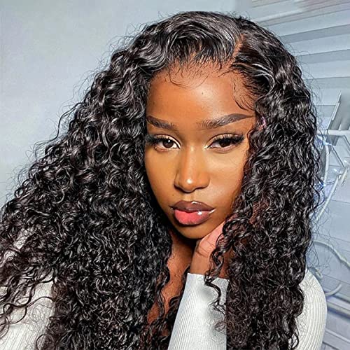 ISEE HAIR 24 Inch Water Wave HD Lace Front Wig - 180% Density Glueless Pre-Cut