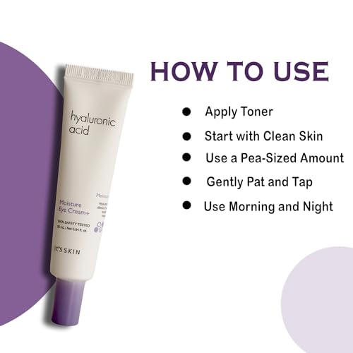It'S SKIN Hyaluronic Acid Moisture Eye Cream, Moisturizing & Anti-Wrinkle Eye Treatment Moisturizer, Puffy Eyes & Dark Circles, Soothing & Revitalizing, 0.84 oz. - Image 5