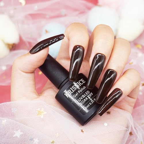 Autumn Shimmering Brown Color Changing Jelly Gel Nail Polish Kit 1 Piece for DIY Manicures - Image 5