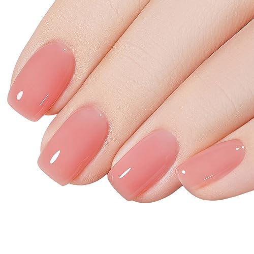Jelly Nude Gel Nail Polish 8ml Sheer Pink Translucent UV LED Soak Off