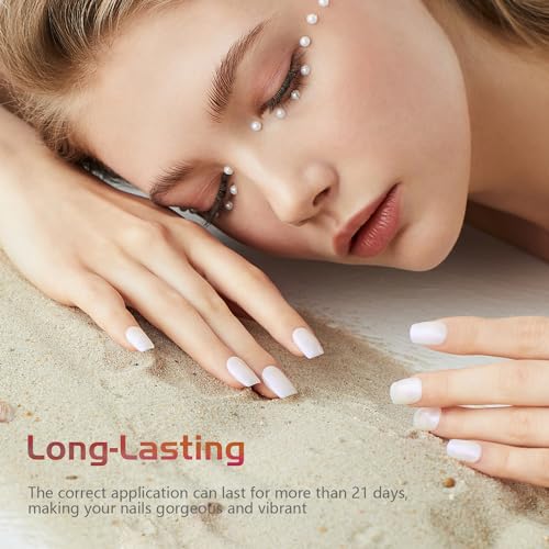 JODSONE 36 PCS Gel Polish Kit with U V Light 4 Bottles of Base Coat Glossy Matte Glitter Top Coat - Image 6