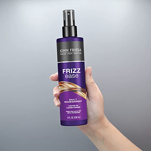 John Frieda Frizz Ease Daily Nourishment 8oz Leave-in Conditioner Moisturizing Formula - Image 6