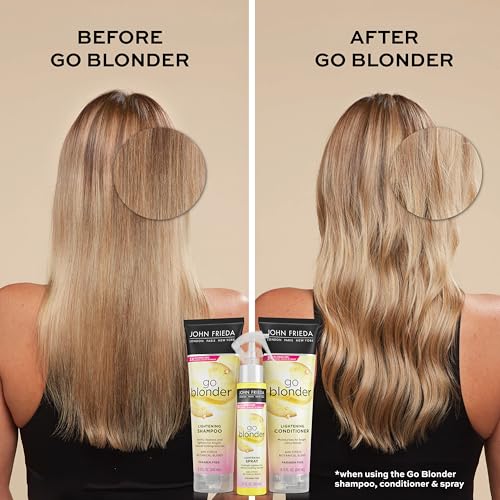 John Frieda Sheer Blonde Go Blonder Shampoo Conditioner Set 8.3 oz Blonde Hair - Image 5