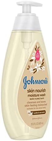 Johnson's Baby Skin Nourishing Moisture Baby Body Wash With Vanilla & Oat Scents, Hypoallergenic & Tear Free Baby Bath Wash, Paraben-, Dye-, Sulfate & Phthalate-Free, 20.3 fl. oz - Image 13