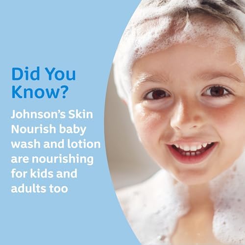 Johnson's Baby Skin Nourishing Moisture Baby Body Wash With Vanilla & Oat Scents, Hypoallergenic & Tear Free Baby Bath Wash, Paraben-, Dye-, Sulfate & Phthalate-Free, 20.3 fl. oz - Image 8