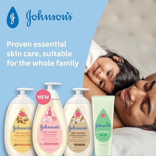 Johnson's Baby Skin Nourishing Moisture Baby Body Wash With Vanilla & Oat Scents, Hypoallergenic & Tear Free Baby Bath Wash, Paraben-, Dye-, Sulfate & Phthalate-Free, 20.3 fl. oz - Image 4