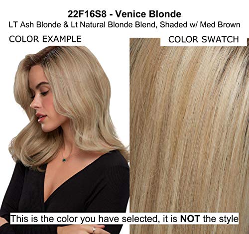 Jon Renau Christy 18 Inch Remy Human Hair Wig Bundle with Care Products Color 22F16S8 - Image 2