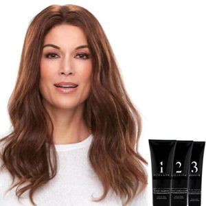 Jon Renau Christy 18 Inch Remy Human Hair Wig Bundle with Care Products Color 22F16S8