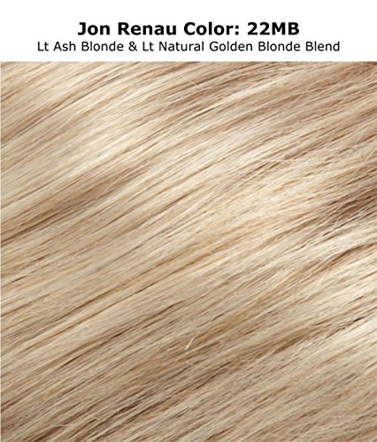 Jon Renau & Christy's Wigs Bundle - 3 Items: 8" XL easiPart French Remy Human Hair Topper Q & A Booklet & Wide Tooth Comb - Color: 22MB - Image 2