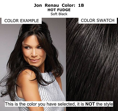 Jon Renau Christy 18 Inch XL Human Hair Topper Bundle, Color 1B, with BeautiMark Care Set - Image 2