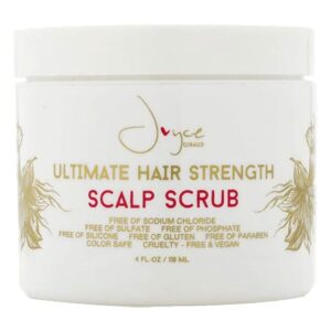 Joyce Giraud Ultimate Hair Strength Scalp Scrub - Ideal for All Hair Types, Miracle Elixir Collection - Tropical Peppermint Scent, 4 Fl. Oz.