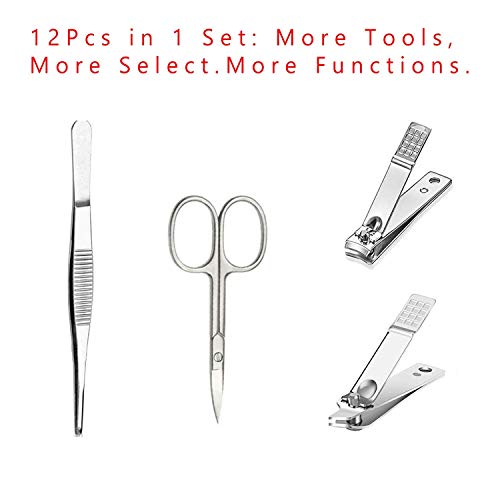 JTIEO 12 Piece Heavy Duty Blue Toenail Clipper Set for Thick Nails - Image 7
