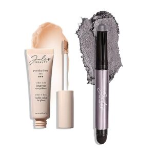 Julep Eyeshadow 101 Longwear Primer Smoky Grey Shimmer Stick Duo Set 2 Pieces