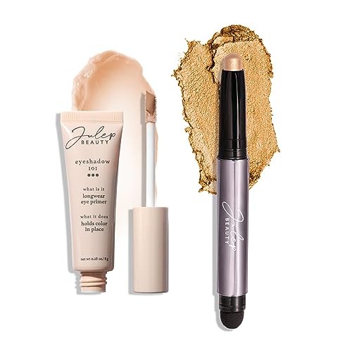 Julep Eyeshadow 101 Longwear Primer & Warm Gold Shimmer Stick Duo Set