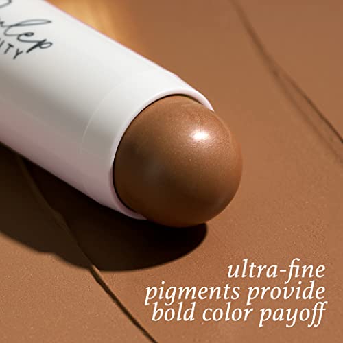Julep Skip The Brush Cream to Powder Blush Stick Trio - Blendable and Buildable Color - 2-in-1 Blush and Lip Makeup Stick, Neutral Bronze, Sheer Glow, Muted Mauve - Image 4