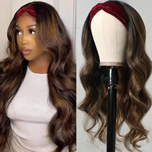Julia Hair Ombre FB30 Body Wave Headband Wig 16 Inch 150% Density Brazilian Human Hair