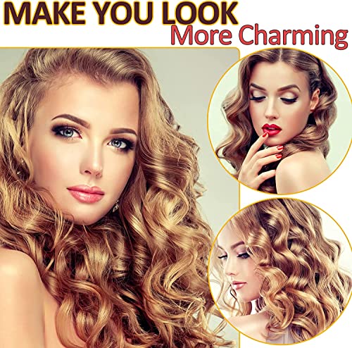Jumbo Hair Rollers Sets, 12 Pcs Self Grip Salon Hair Dressing Curlers, Jumbo Large Rollers for Long Short Hair, DIY Curly Hairstyle for Women, Colors May Vary (6XJumbo+6XLarge) - Image 3