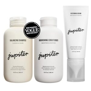 Jupiter Anti-Dandruff Shampoo Conditioner Serum Set Dry Oily Scalp Care 12 oz