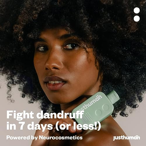 Justhuman Probiotic Dandruff Shampoo Conditioner Set 8oz Healthy Scalp Formula - Image 5