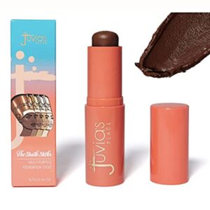 Juvia's Place Shade Stick Foundation, Concealer, Contour, Tunisia, Deepest Dark w/Neutral Undertone, 34 oz