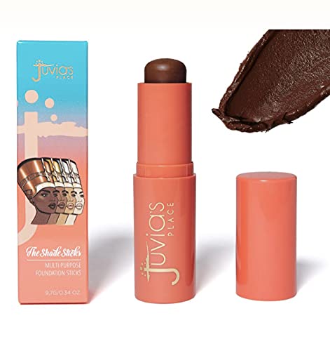 Juvia's Place Shade Stick Foundation, Concealer, Contour, Tunisia, Deepest Dark w/Neutral Undertone, 34 oz
