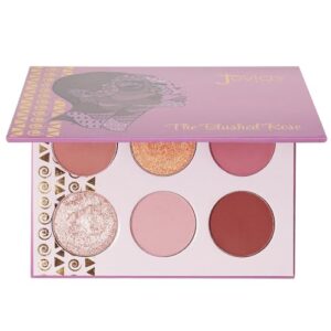 Juvia's Place - The Blushed Rose - Rosy, Pinks, Rose-Gold, Shades of 6, Eyeshadow Palette, Professional Eye Makeup, Pigmented Eyeshadow Palette, Makeup Palette