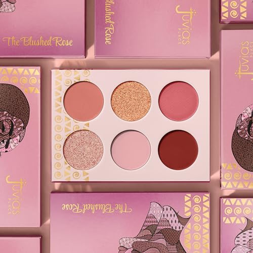 Juvia's Place - The Blushed Rose - Rosy, Pinks, Rose-Gold, Shades of 6, Eyeshadow Palette, Professional Eye Makeup, Pigmented Eyeshadow Palette, Makeup Palette - Image 8