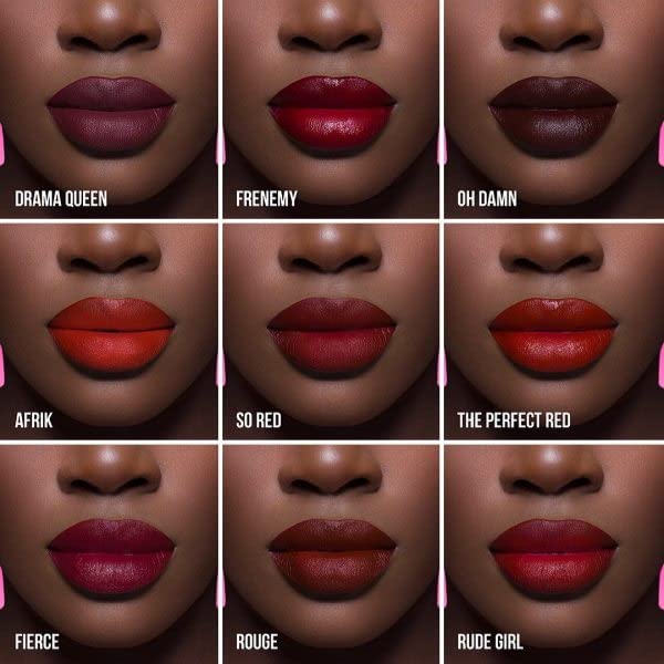 Juvia's Place Velvety Matte Lipstick 12g Long Lasting Wine Reds Highly Pigmented - Image 6