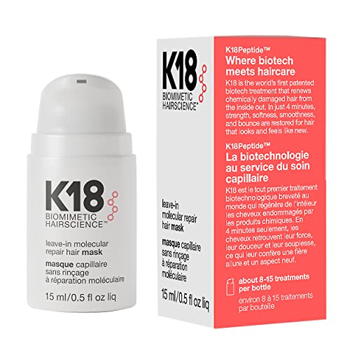K18 Leave-In Molecular Repair Hair Mask 5.1 oz Restores Damaged Hair