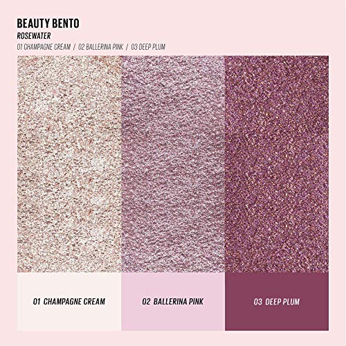 Kaja Wink Dazzle 02 Champagne Sequin + Beauty Bento Collection - Bouncy Eyeshadow Trio 01 Rosewater, 0.03 Oz Bundle - Image 8
