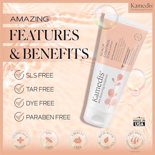 KAMEDIS 4 oz Botanical Scalp Lotion for Natural Dandruff Relief Treatment - Image 3