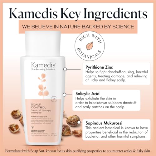 KAMEDIS Anti-Dandruff Shampoo and Nourishing Conditioner Set 16.9 Fl Oz Sensitive Scalp - Image 3