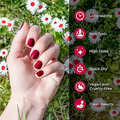 karma organic Natural Nail Polish, Vegan, and Cruelty-Free, No Toluene, No Formaldehyde, No DBP, and Free of TPHP, Rum Runner - Image 3