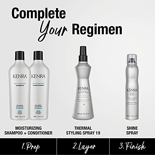 Kenra Thermal Styling Spray 19 | Heat Protection Spray | Firm Hold Heat-Activated Spray | Tames Frizz, Flyaways & Adds Shine | All Hair Types - Image 6