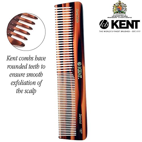 Kent 16T Hair Dressing Table Comb, Fine and Wide Tooth Dresser Comb For Hair, Beard and Mustache, Coarse and Fine Hair Styling Grooming Comb for Men, Women and Kids. Made in England - Image 4