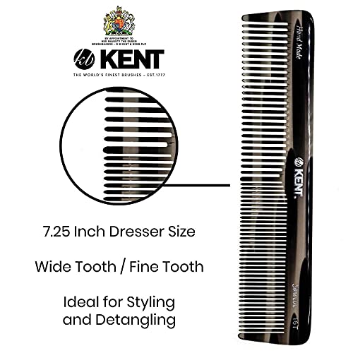 Kent 16T Hair Dressing Table Comb, Fine and Wide Tooth Dresser Comb For Hair, Beard and Mustache, Coarse and Fine Hair Styling Grooming Comb for Men, Women and Kids. Made in England - Image 5