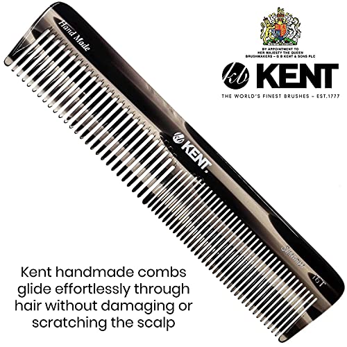 Kent 16T Hair Dressing Table Comb, Fine and Wide Tooth Dresser Comb For Hair, Beard and Mustache, Coarse and Fine Hair Styling Grooming Comb for Men, Women and Kids. Made in England - Image 3
