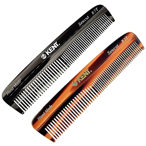Kent R7T 6 Inch Handmade Men's Wide Tooth Beard and Mustache Grooming Pocket Comb