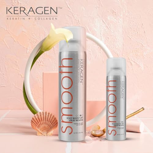 KERAGEN Mousse Hair Spray 8.5 Oz for Root Boost Volume and Texture Enhancement - Image 2