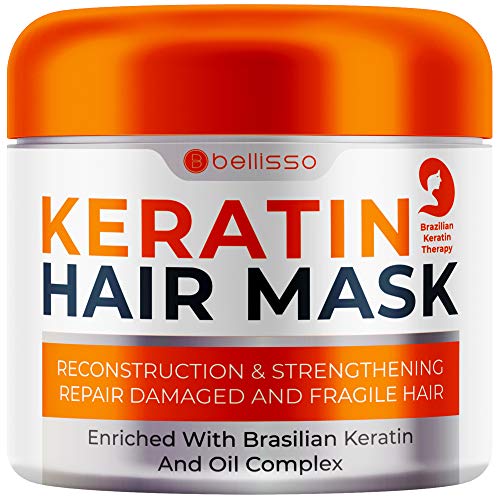 Keratin Hair Mask for Dry, Damaged Hair Repair