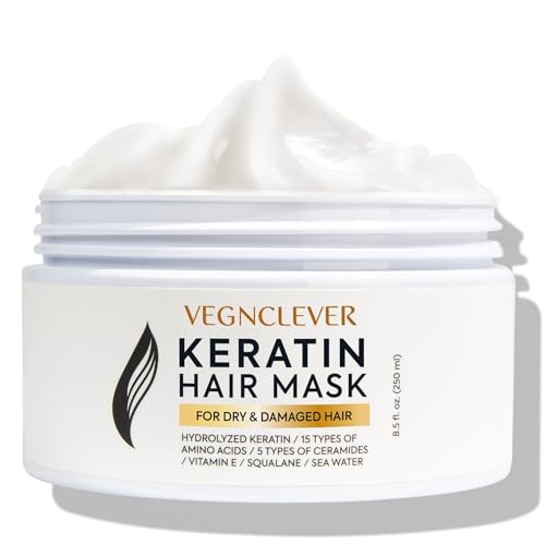 Keratin Hair Mask: Keratin Hair Treatment Mask, Deep Conditioning Hair Mask Treatment, Hair Deep Conditioner Mask for Damaged Dry Hair, Keratin Hair Mask for Fine, Curly and Straight Hair