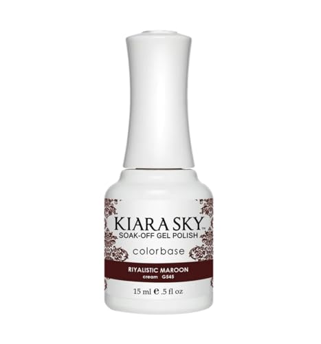 Kiara Sky Gel Polish-RIYALISTIC MAROON-G545