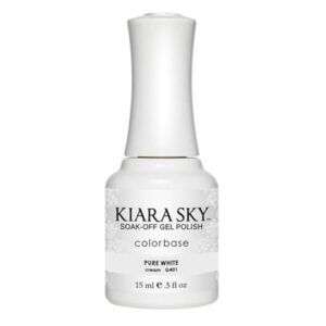 Kiara Sky Professional Nails Soak Off LED UV Gel Polish - Pure White G401