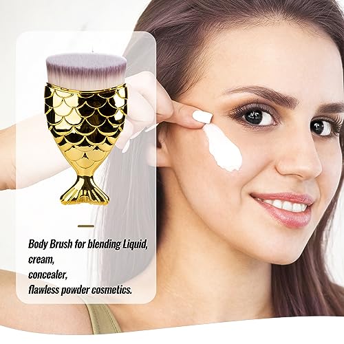 Kabuki Sunscreen Brush for Kids, Liquid & Powder Makeup, All Skin Types, SPF Protection - Image 5