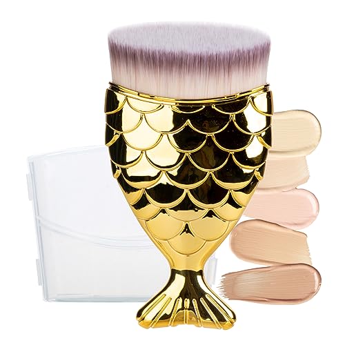 Kabuki Sunscreen Brush for Kids, Liquid & Powder Makeup, All Skin Types, SPF Protection